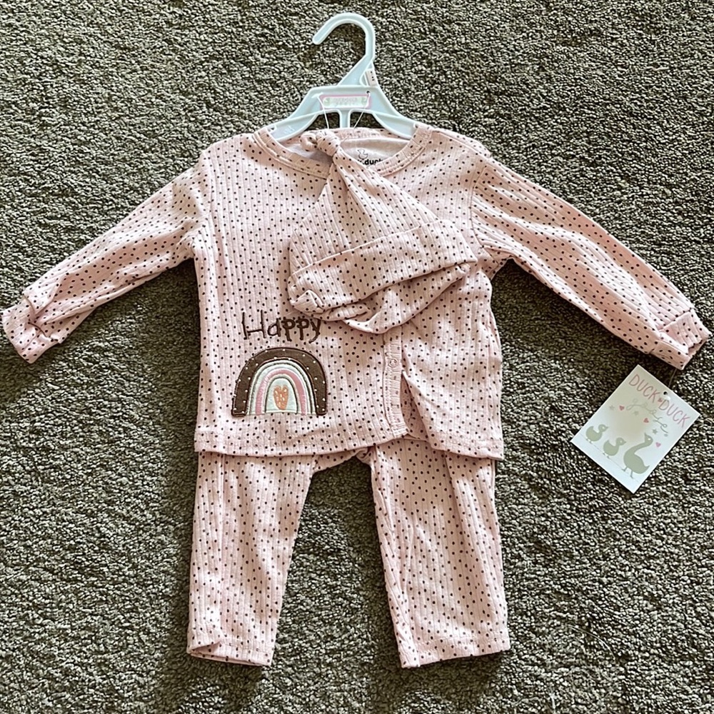 Matching set with hat, new with tags